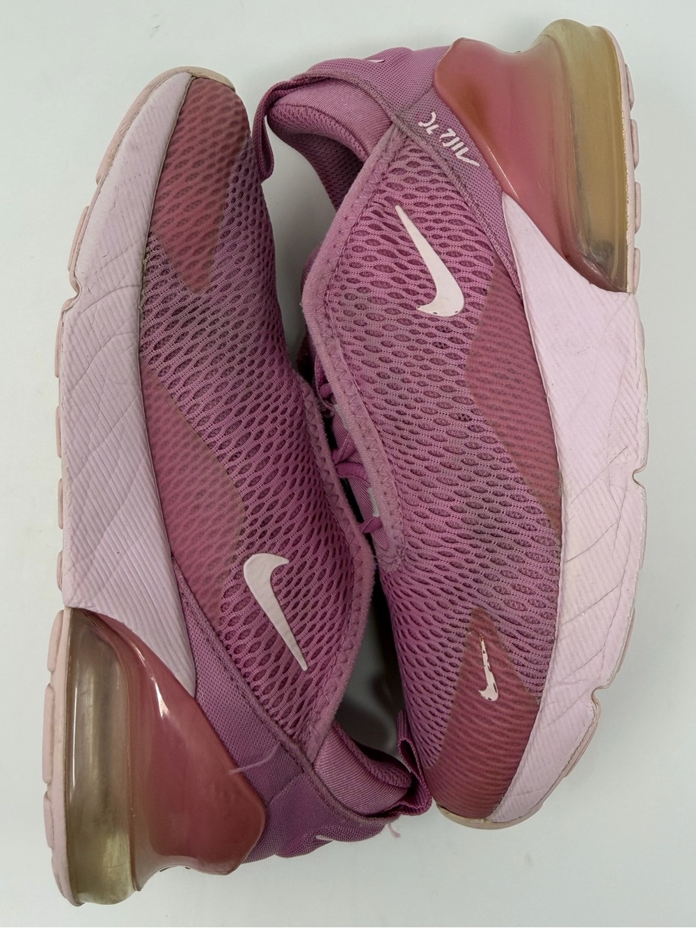Kids Nike Air 270 Pink Athletic Sneakers Sz.2.5 - Picture 6 of 8